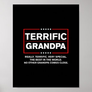 Terrific Grandpa - Funny Donald Trump Campaign Sty Poster