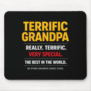 Terrific Grandpa Funny Trump Style Political Parod Mouse Pad