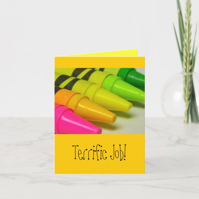 Terrific Job! Card (Front)