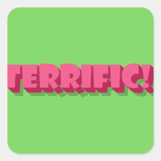 Terrific! Sticker (Front)