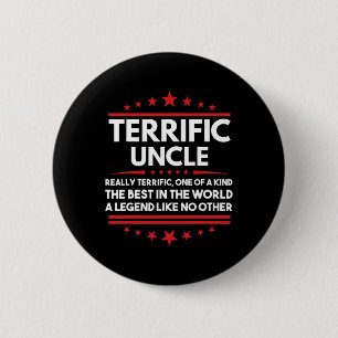 Terrific Uncle Campaign 2025 Donald Trump Inaugura 6 Cm Round Badge