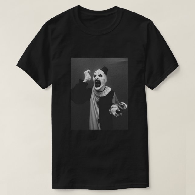 Terrifier art the clown horror  Poster T-Shirt (Design Front)
