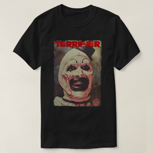 Terrifier Art The Clown T-Shirt (Design Front)