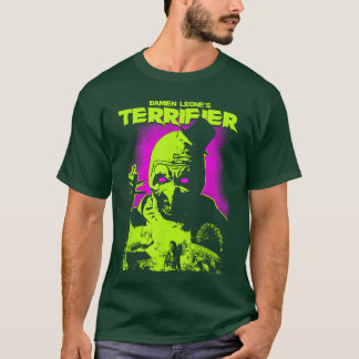 Terrifier Glowing Eyes Art Neon Poster Horror gift T-Shirt