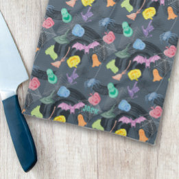 terrifying and enchanting Halloween, customisable Tea Towel