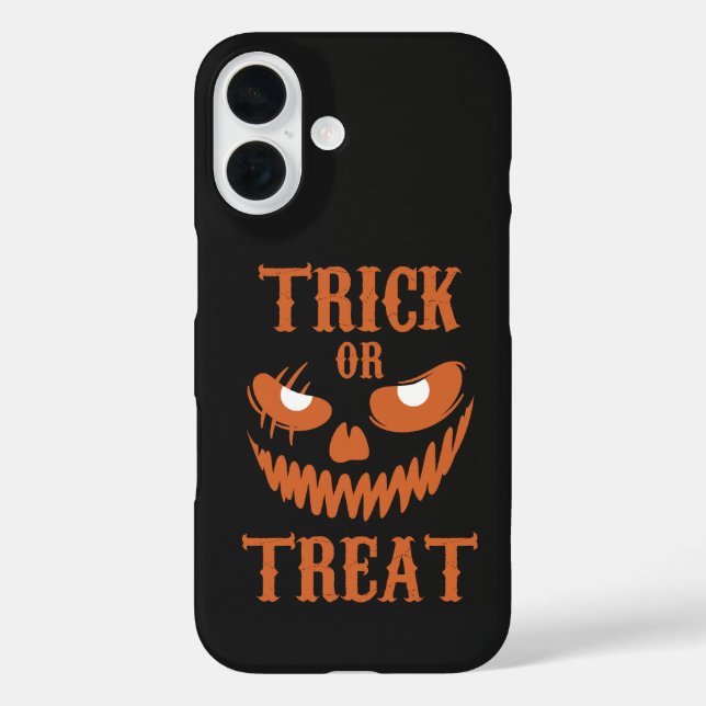 Terrifying Halloween Face Trick Treat Dark Spooky  Case-Mate iPhone Case (Back)