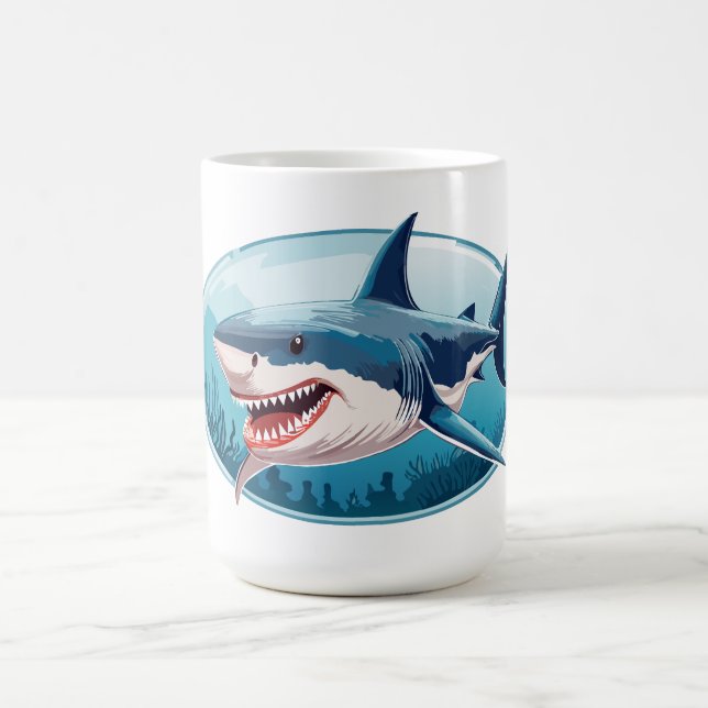 Terrifying Shark Coffee Mug (Center)