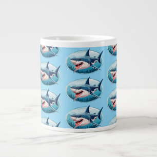 Terrifying Shark Large Coffee Mug