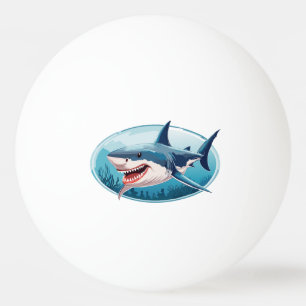 Terrifying Shark Ping Pong Ball