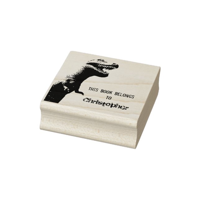 Terrifying T-Rex - This book belongs to Rubber Stamp (Stamp)