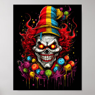 Terrifying Y Evil Killer Clown Poster