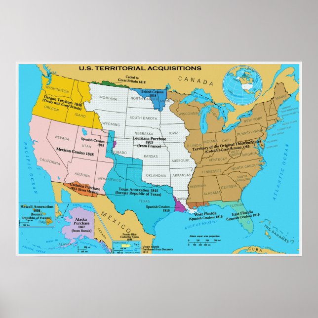 Territorial Acquisitions of the United States Poster (Front)