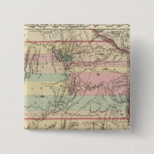 Territories of New Mexico and Utah 15 Cm Square Badge