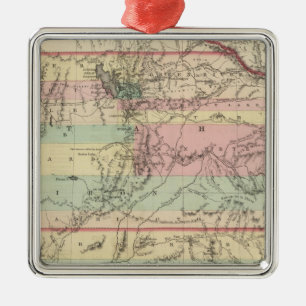 Territories of New Mexico and Utah Metal Ornament