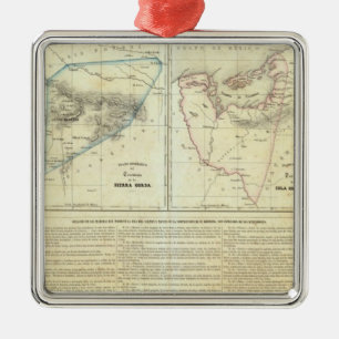 Territorios de Sierragorda e Isla del Carmen Metal Tree Decoration