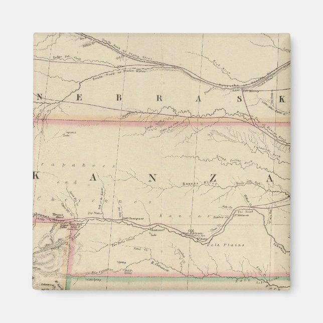 Territory of Kansas and Native Americans Magnet (Front)