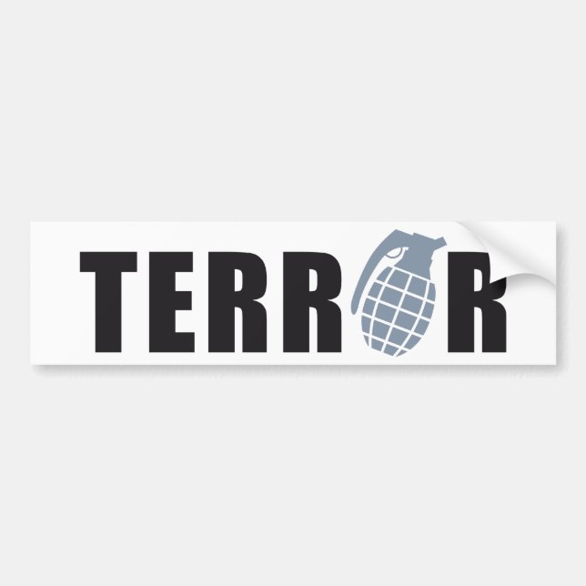 TERROR BUMPER STICKER (Front)