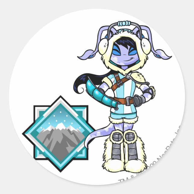 Terror Mountatin Team Captain 1 Classic Round Sticker (Front)