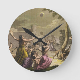 Terror of the Peruvians during an eclipse of the m Round Clock
