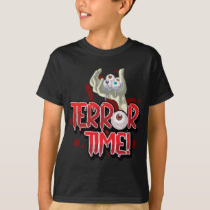 Terror Time Zombie Hand with Eyeballs T-Shirt