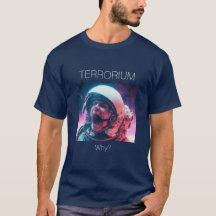 Terrorium - Why? Screaming astronaut. Dark blue