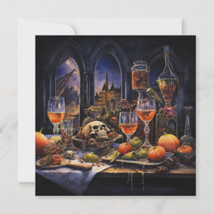 👻🍷  "Terrors & Tastings Event"! 🍷👻 Halloween  Invitation