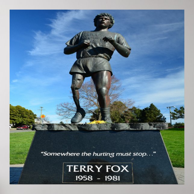 Terry Fox 24" x 24", Value Poster Paper (Matte) (Front)