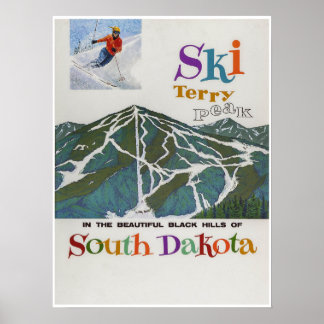 Terry Peak,USA,Ski Travel Poster