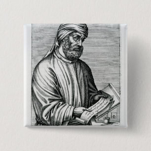 Tertullian, illustration from Andre Thevet's 15 Cm Square Badge