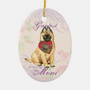 Tervuren Heart Mum Ceramic Ornament