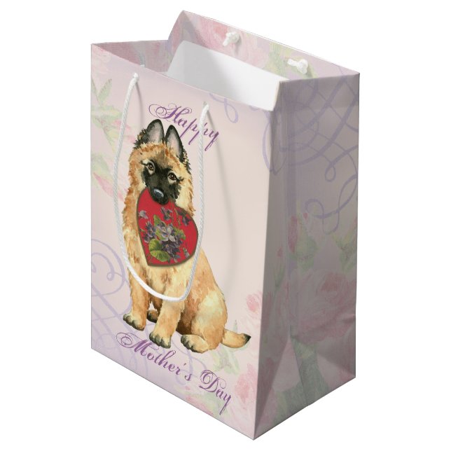 Tervuren Heart Mum Medium Gift Bag (Front Angled)