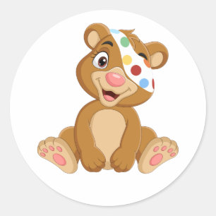 Tesco Pudsey Bear Classic Round Sticker