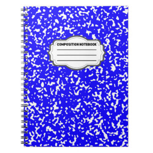 Tesimart   Blue Spiral Composition Notebook Design