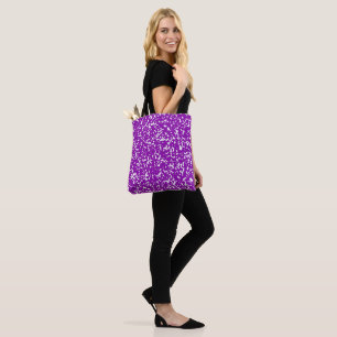 Tesimart   Purple Composition Book Design Tote Bag