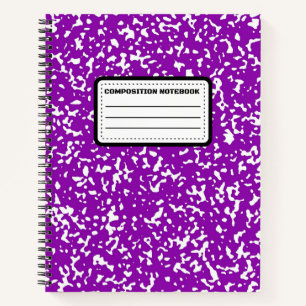 Tesimartplans   Purple Wide Ruled Composition Book