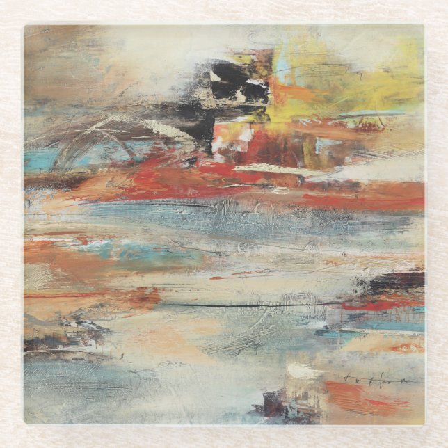 Tesiturno Glass Coaster (Front)