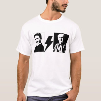 Tesla and Edison - the Original AC/DC. T-Shirt
