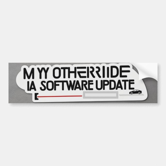 tesla bumper stickers  (Front)