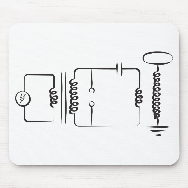 Tesla Coil Mouse Pad (Front)