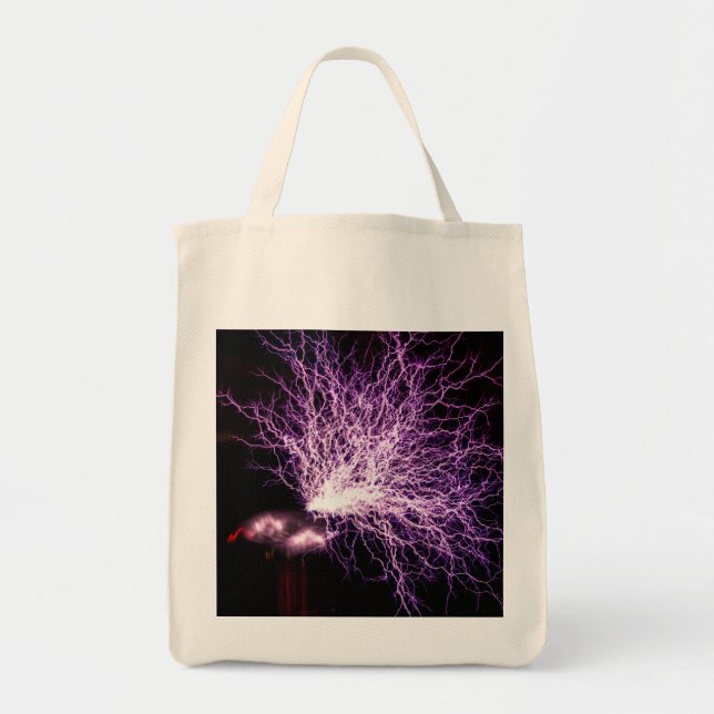 Tesla Coil Tote Bag (Front)