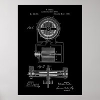 Tesla Electro-Magnetic Motor 1888 Patent