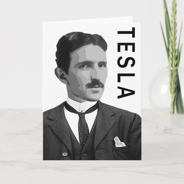 TESLA GREETING CARD (Front)