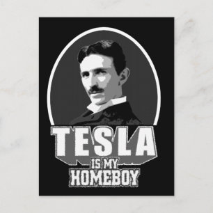 Tesla Is My Homeboy Postcard