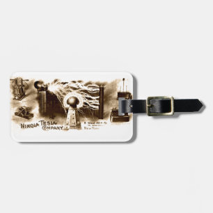 Tesla Letterhead Luggage Tag