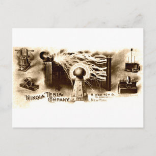 Tesla Letterhead Postcard