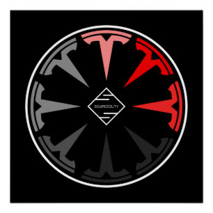 Tesla Logo Poster