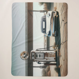 Tesla Old Gas EV  Sherpa Blanket