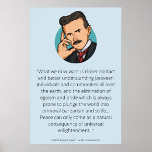 Tesla on Enlightenment Poster