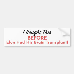 Tesla Owner's Lament Bumper Sticker