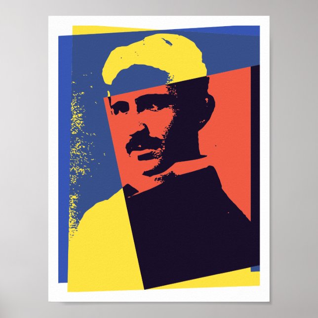 Tesla Pop Art Poster (Front)